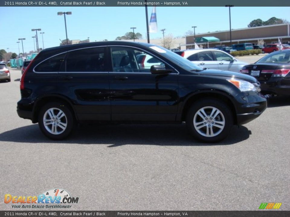 2011 Honda CR-V EX-L 4WD Crystal Black Pearl / Black Photo #3