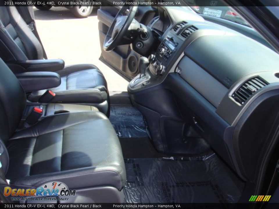 2011 Honda CR-V EX-L 4WD Crystal Black Pearl / Black Photo #15