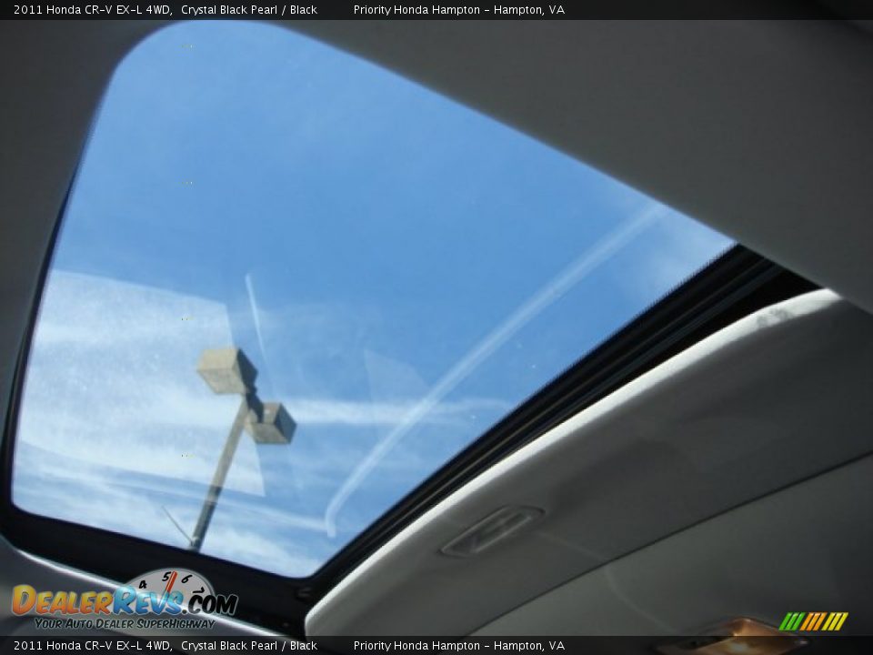 2011 Honda CR-V EX-L 4WD Crystal Black Pearl / Black Photo #16