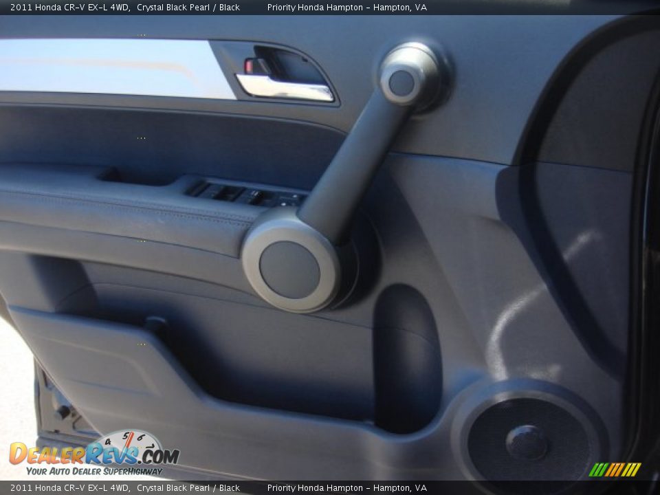 2011 Honda CR-V EX-L 4WD Crystal Black Pearl / Black Photo #17