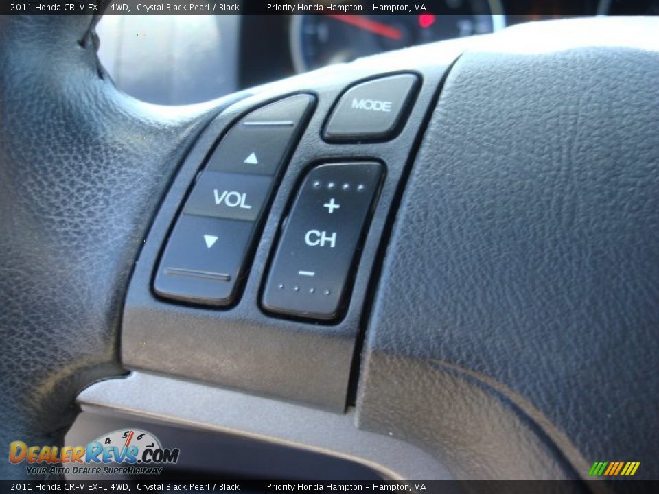 2011 Honda CR-V EX-L 4WD Crystal Black Pearl / Black Photo #21