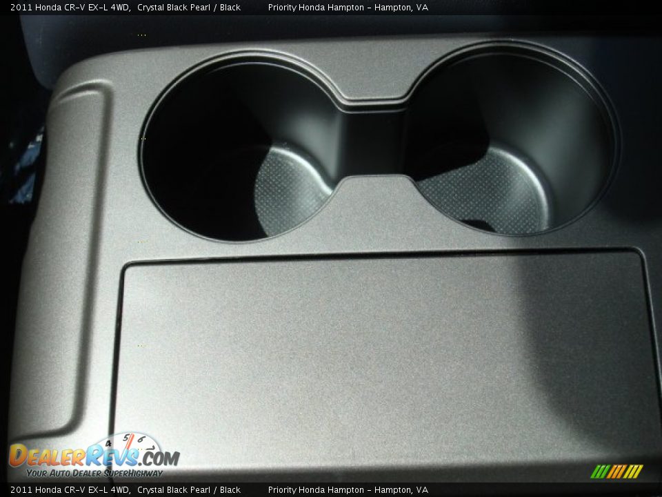 2011 Honda CR-V EX-L 4WD Crystal Black Pearl / Black Photo #24