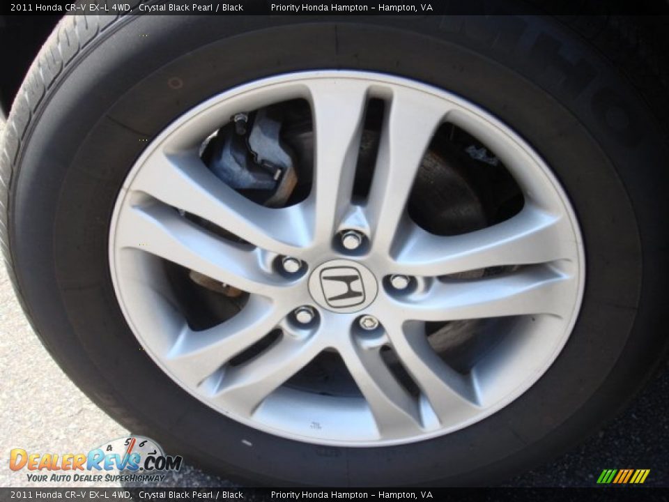 2011 Honda CR-V EX-L 4WD Crystal Black Pearl / Black Photo #25
