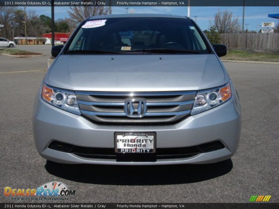 2011 Honda Odyssey EX-L Alabaster Silver Metallic / Gray Photo #10