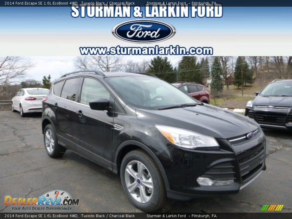 2014 Ford Escape SE 1.6L EcoBoost 4WD Tuxedo Black / Charcoal Black Photo #1