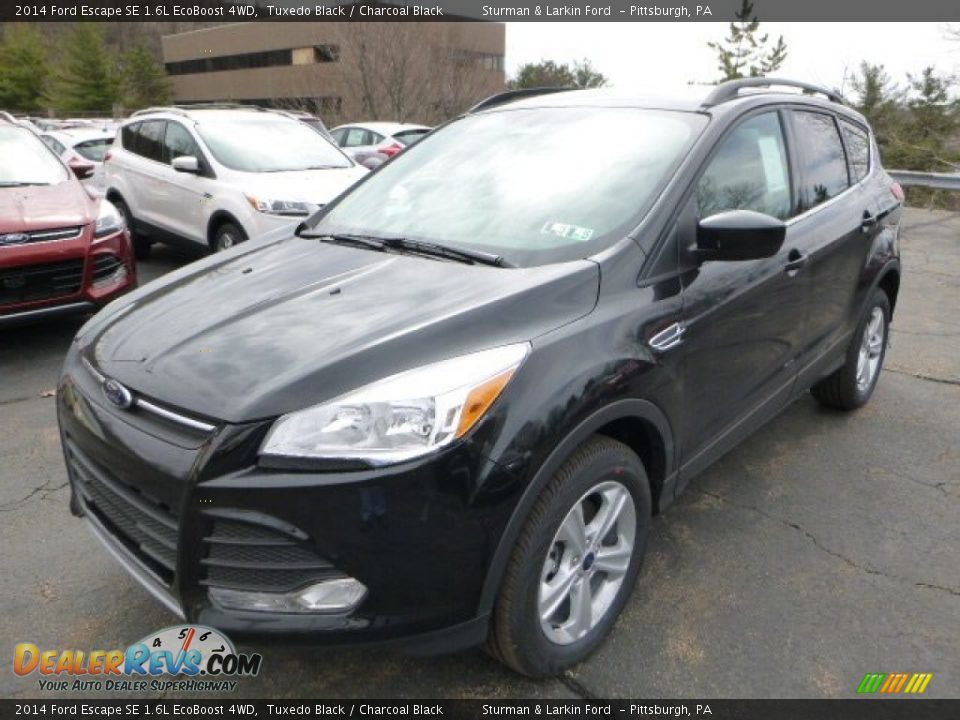 2014 Ford Escape SE 1.6L EcoBoost 4WD Tuxedo Black / Charcoal Black Photo #5