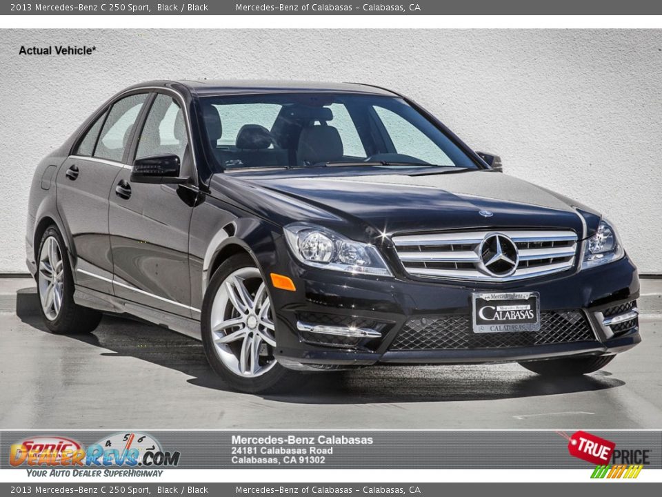2013 Mercedes-Benz C 250 Sport Black / Black Photo #1