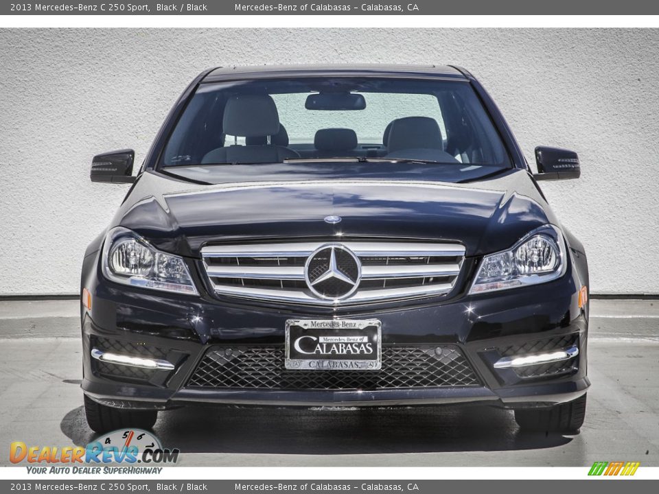 2013 Mercedes-Benz C 250 Sport Black / Black Photo #2