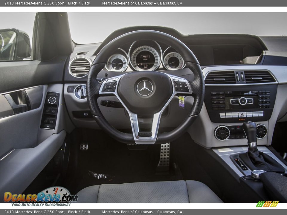 2013 Mercedes-Benz C 250 Sport Black / Black Photo #4