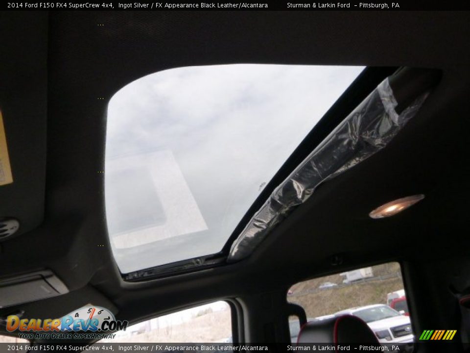 2014 Ford F150 FX4 SuperCrew 4x4 Ingot Silver / FX Appearance Black Leather/Alcantara Photo #12