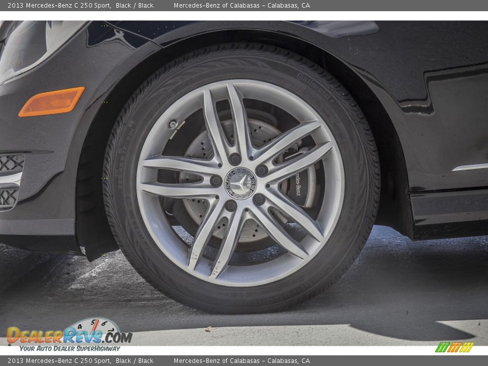 2013 Mercedes-Benz C 250 Sport Black / Black Photo #8