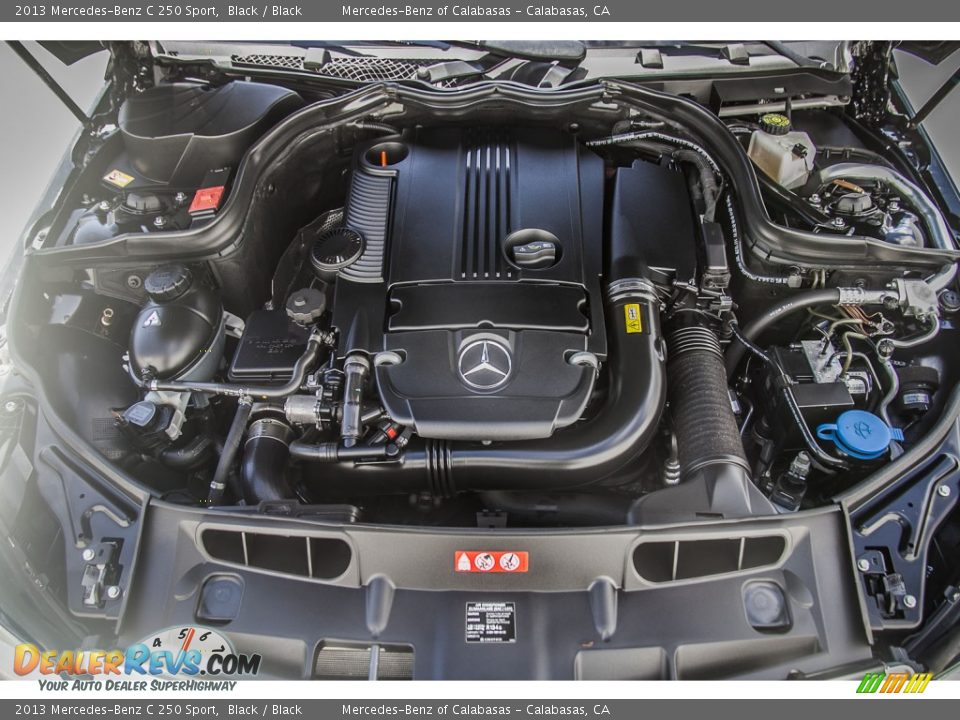 2013 Mercedes-Benz C 250 Sport Black / Black Photo #9