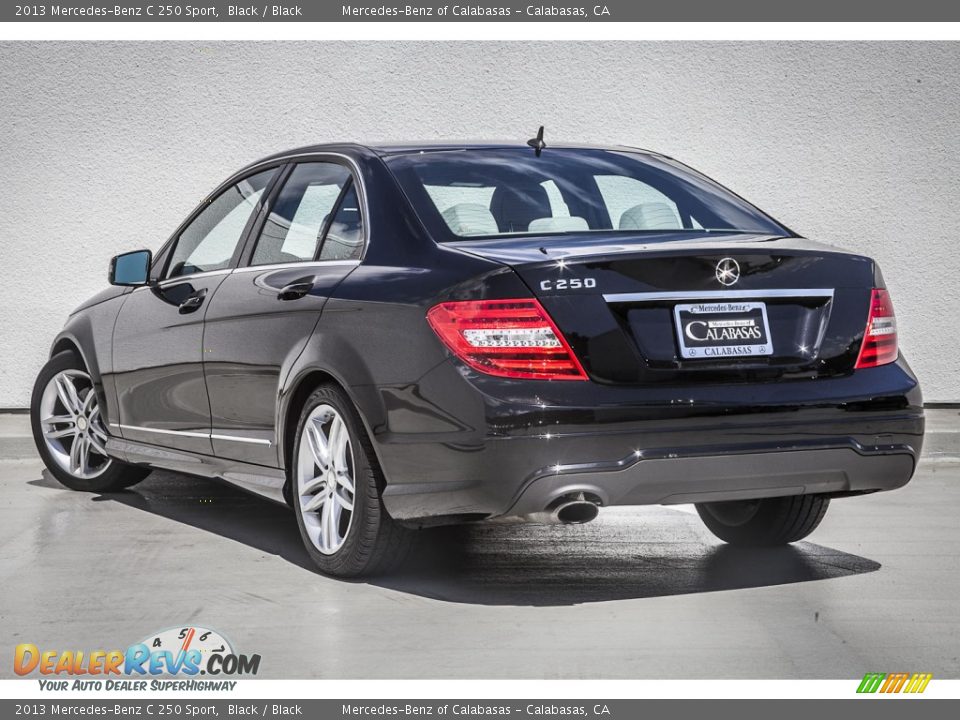 2013 Mercedes-Benz C 250 Sport Black / Black Photo #10