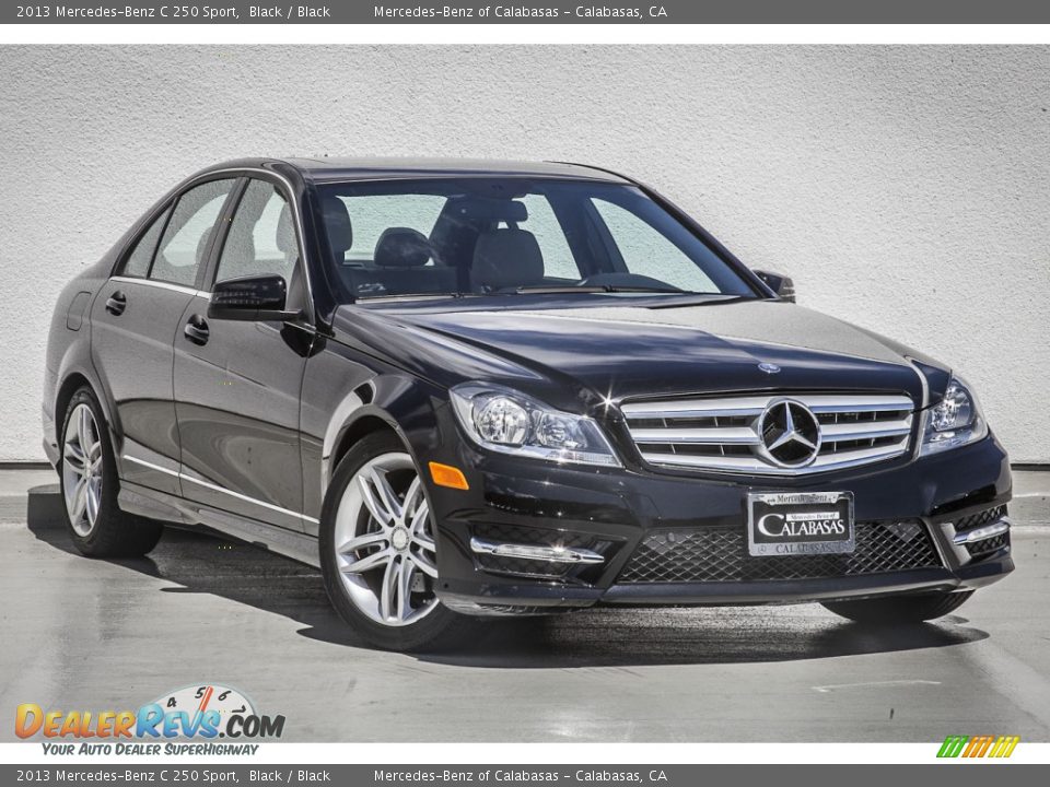 2013 Mercedes-Benz C 250 Sport Black / Black Photo #12