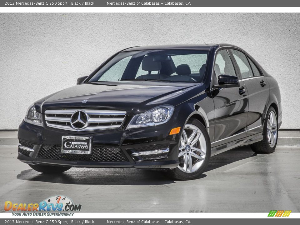 2013 Mercedes-Benz C 250 Sport Black / Black Photo #13