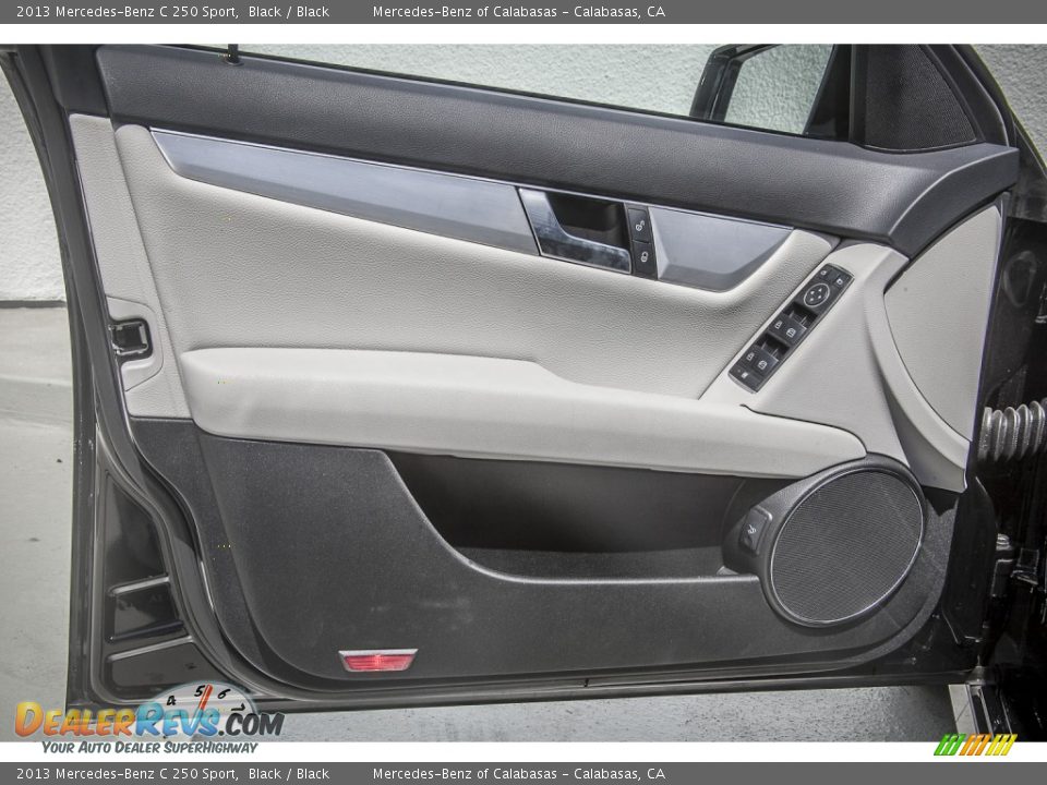 2013 Mercedes-Benz C 250 Sport Black / Black Photo #19