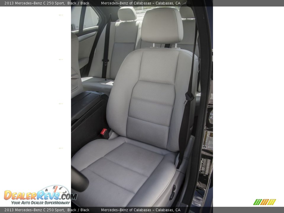 2013 Mercedes-Benz C 250 Sport Black / Black Photo #21
