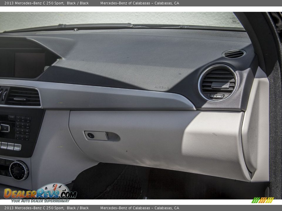 2013 Mercedes-Benz C 250 Sport Black / Black Photo #22