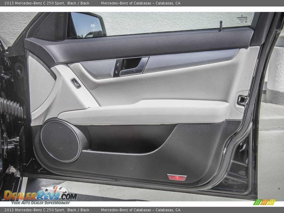 2013 Mercedes-Benz C 250 Sport Black / Black Photo #24