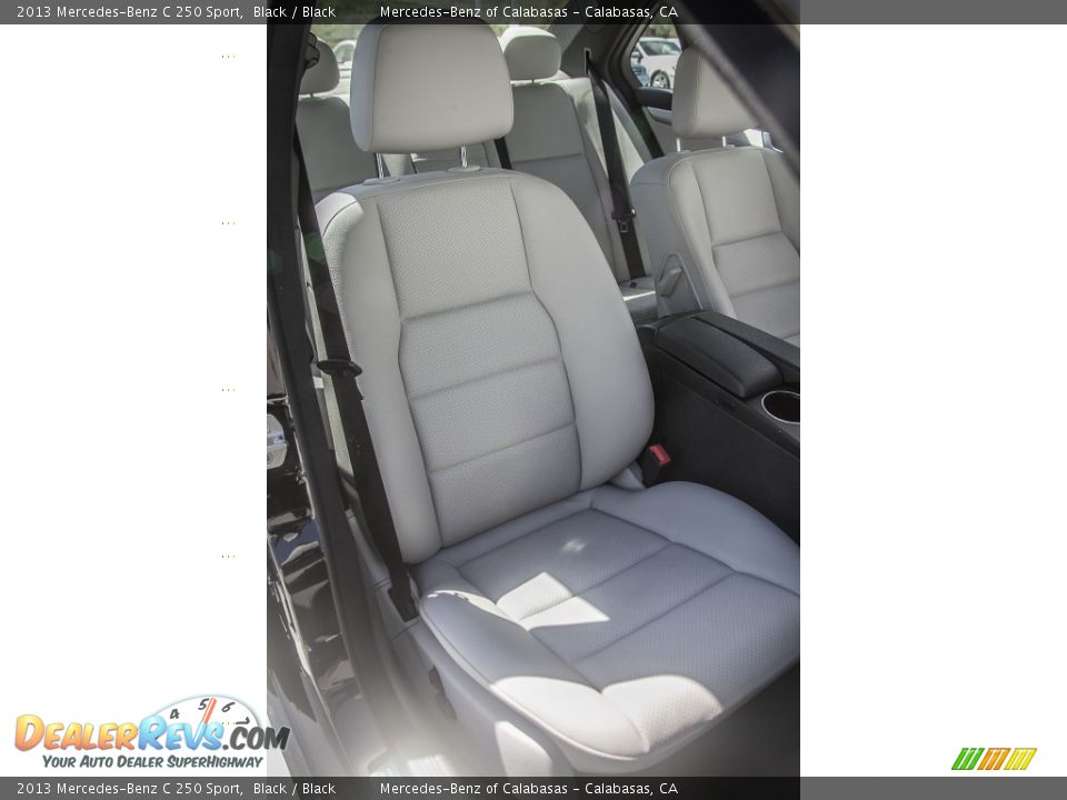 2013 Mercedes-Benz C 250 Sport Black / Black Photo #25