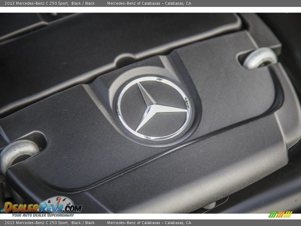 2013 Mercedes-Benz C 250 Sport Black / Black Photo #26