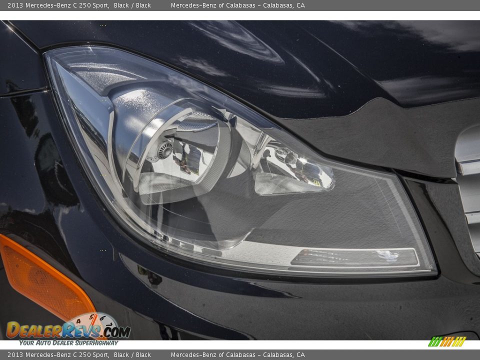 2013 Mercedes-Benz C 250 Sport Black / Black Photo #27