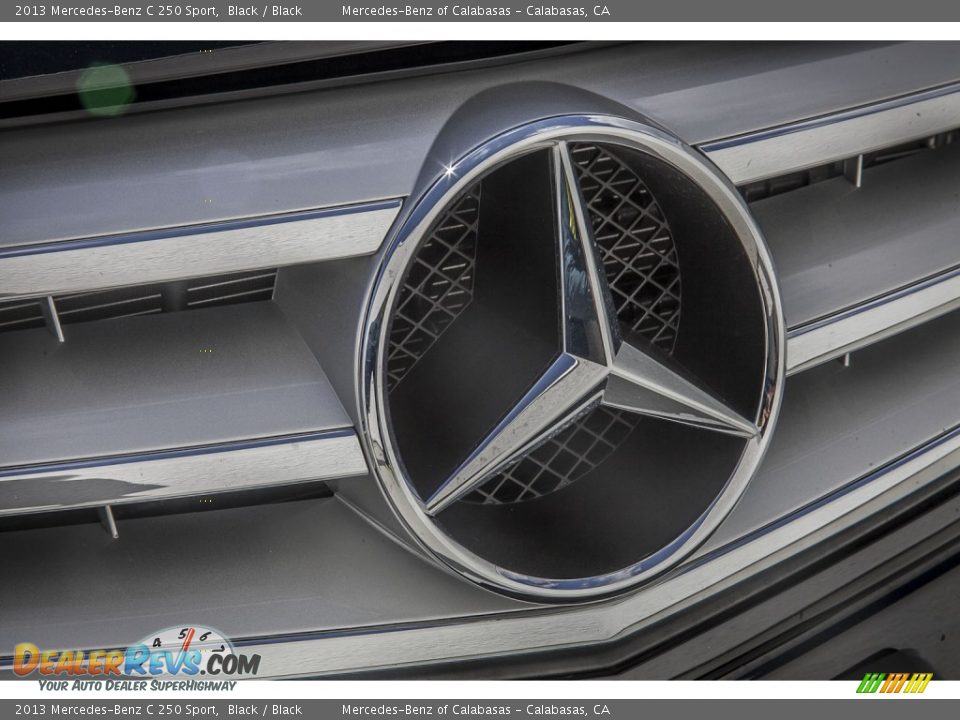 2013 Mercedes-Benz C 250 Sport Black / Black Photo #28