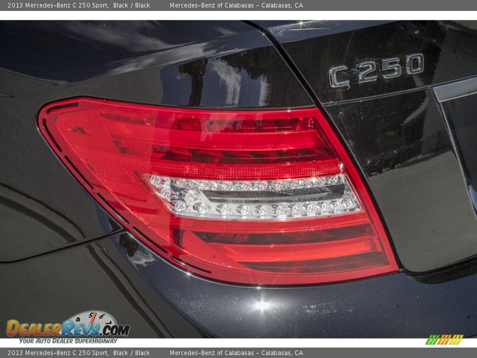 2013 Mercedes-Benz C 250 Sport Black / Black Photo #29