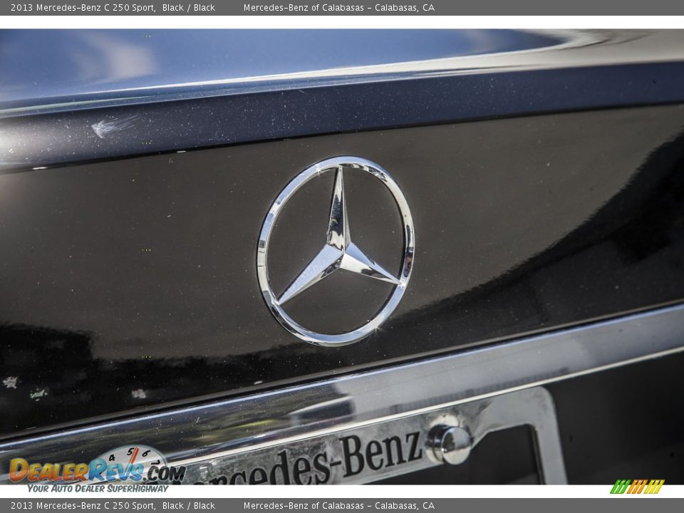 2013 Mercedes-Benz C 250 Sport Black / Black Photo #30