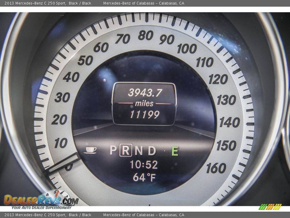 2013 Mercedes-Benz C 250 Sport Black / Black Photo #31