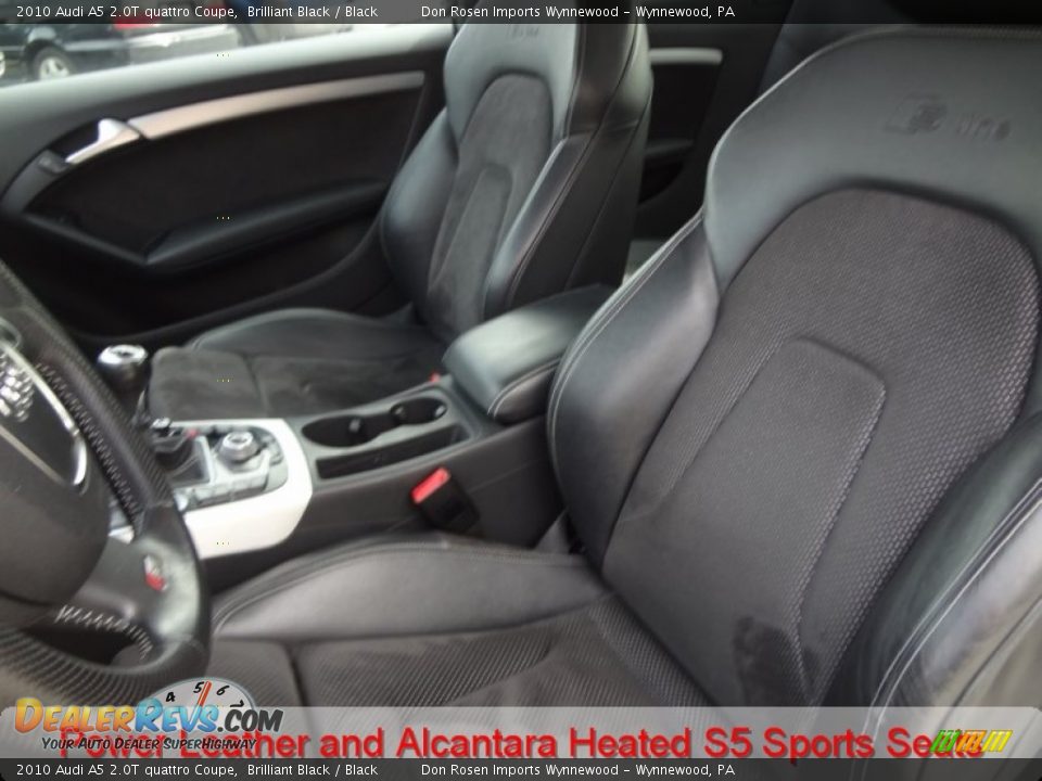 2010 Audi A5 2.0T quattro Coupe Brilliant Black / Black Photo #4