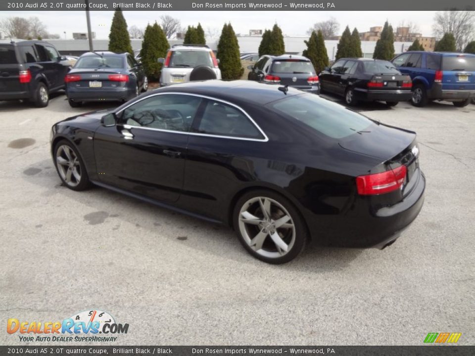 2010 Audi A5 2.0T quattro Coupe Brilliant Black / Black Photo #9