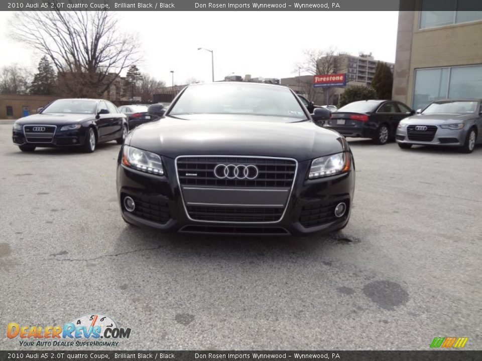 2010 Audi A5 2.0T quattro Coupe Brilliant Black / Black Photo #11