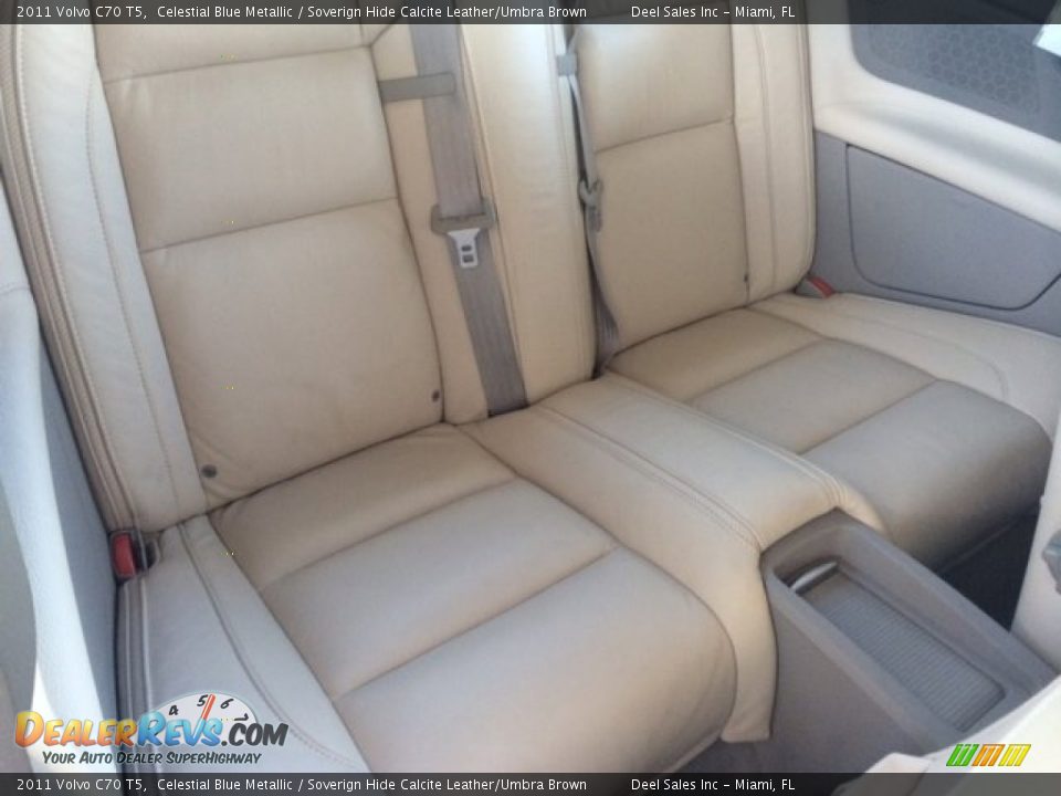 2011 Volvo C70 T5 Celestial Blue Metallic / Soverign Hide Calcite Leather/Umbra Brown Photo #11