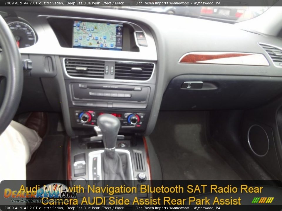 2009 Audi A4 2.0T quattro Sedan Deep Sea Blue Pearl Effect / Black Photo #5