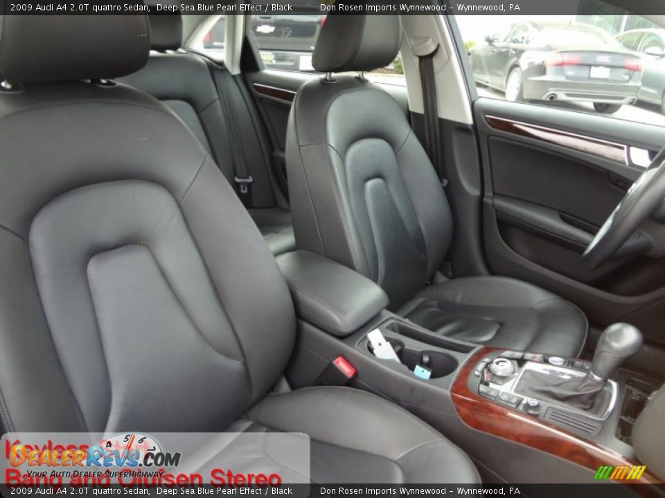 2009 Audi A4 2.0T quattro Sedan Deep Sea Blue Pearl Effect / Black Photo #6