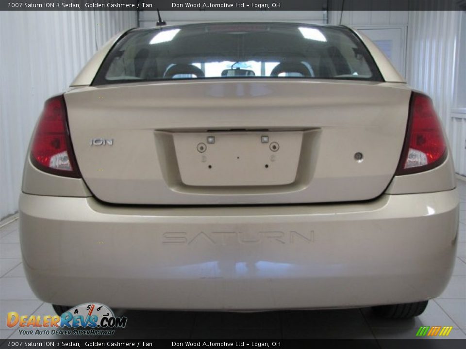 2007 Saturn ION 3 Sedan Golden Cashmere / Tan Photo #4