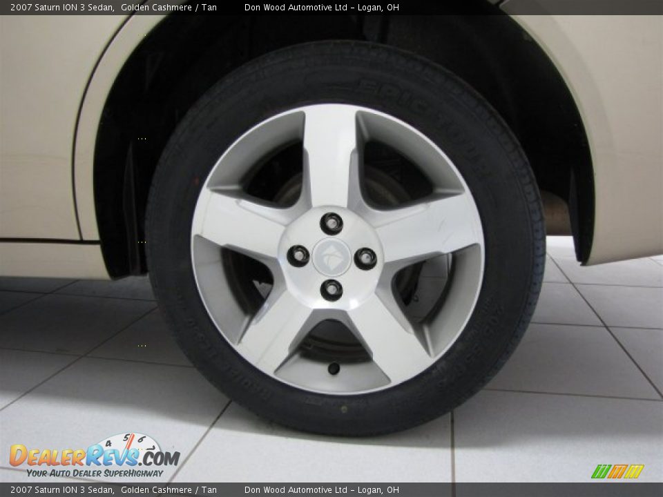 2007 Saturn ION 3 Sedan Golden Cashmere / Tan Photo #14