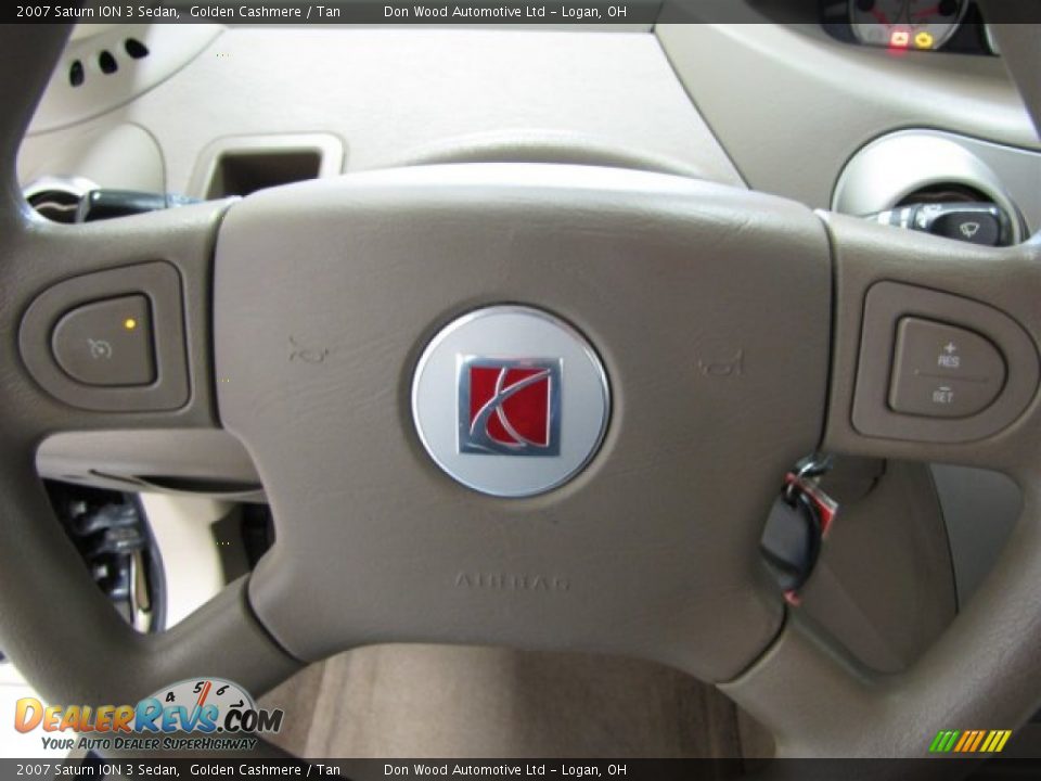 2007 Saturn ION 3 Sedan Golden Cashmere / Tan Photo #15