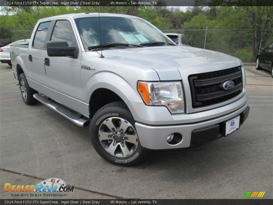 2014 Ford F150 STX SuperCrew Ingot Silver / Steel Grey Photo #1