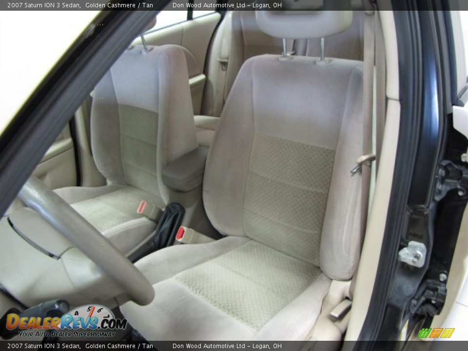 2007 Saturn ION 3 Sedan Golden Cashmere / Tan Photo #18