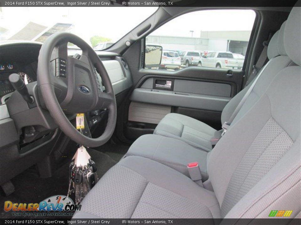 2014 Ford F150 STX SuperCrew Ingot Silver / Steel Grey Photo #6