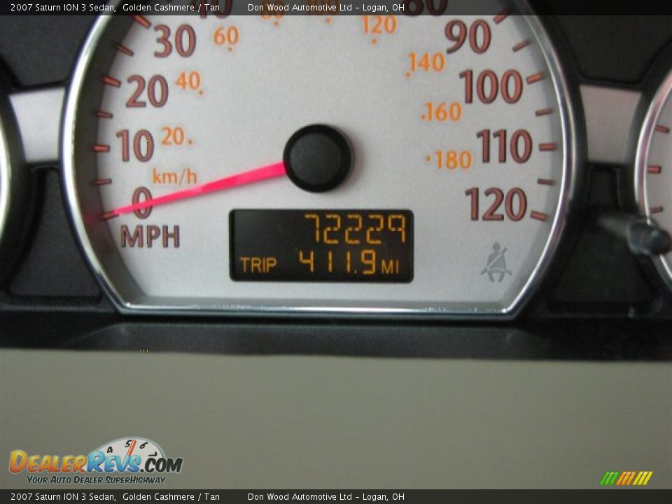 2007 Saturn ION 3 Sedan Golden Cashmere / Tan Photo #23