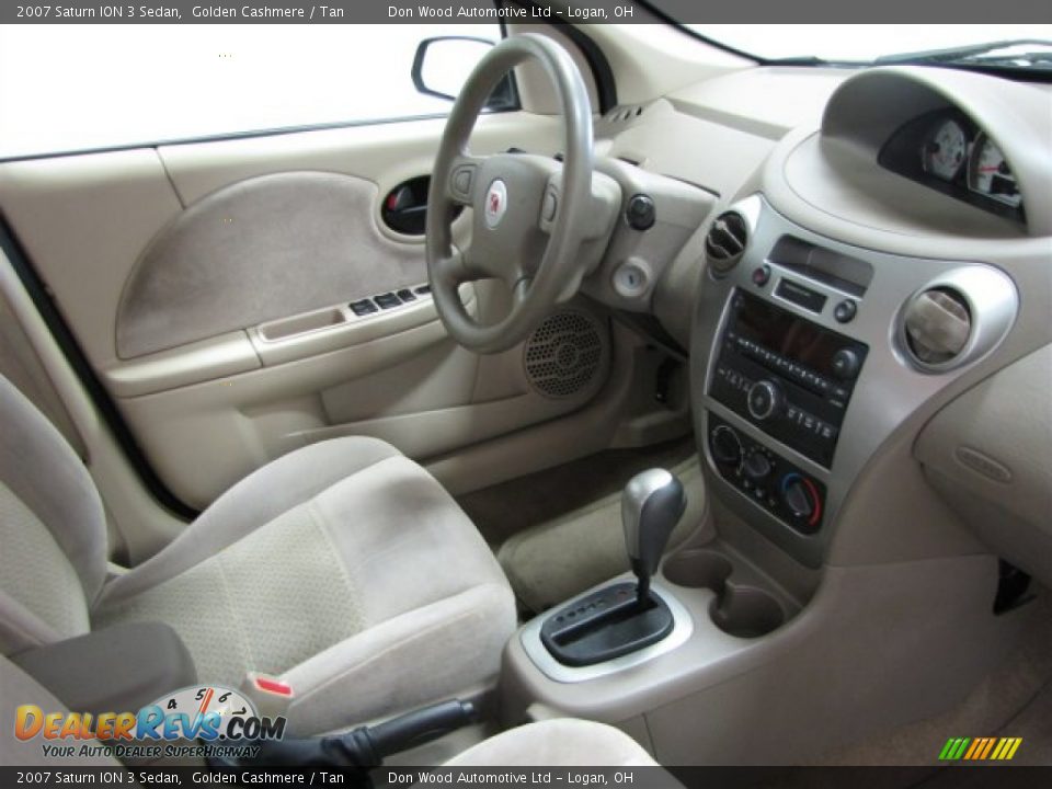 2007 Saturn ION 3 Sedan Golden Cashmere / Tan Photo #26