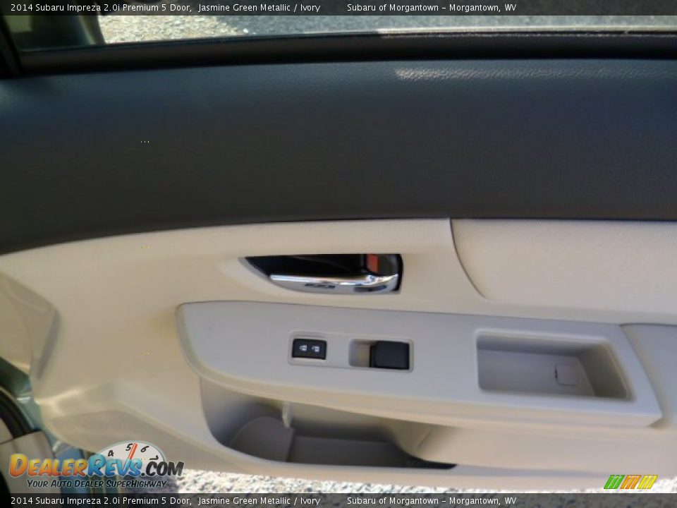 2014 Subaru Impreza 2.0i Premium 5 Door Jasmine Green Metallic / Ivory Photo #10