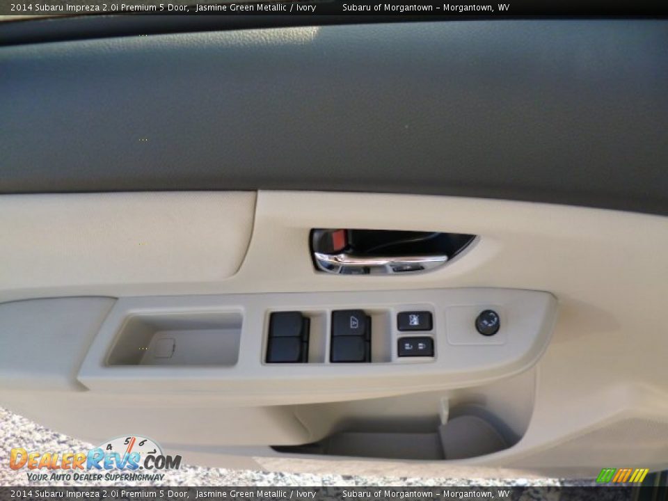 2014 Subaru Impreza 2.0i Premium 5 Door Jasmine Green Metallic / Ivory Photo #17