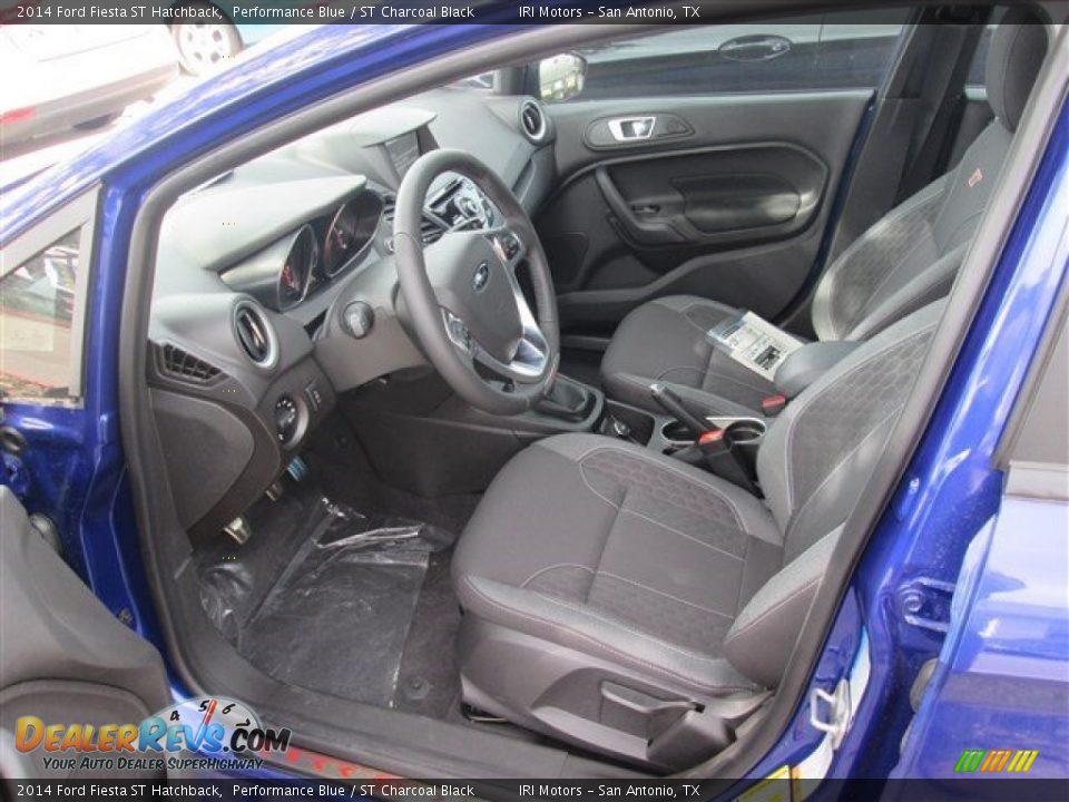 ST Charcoal Black Interior - 2014 Ford Fiesta ST Hatchback Photo #6