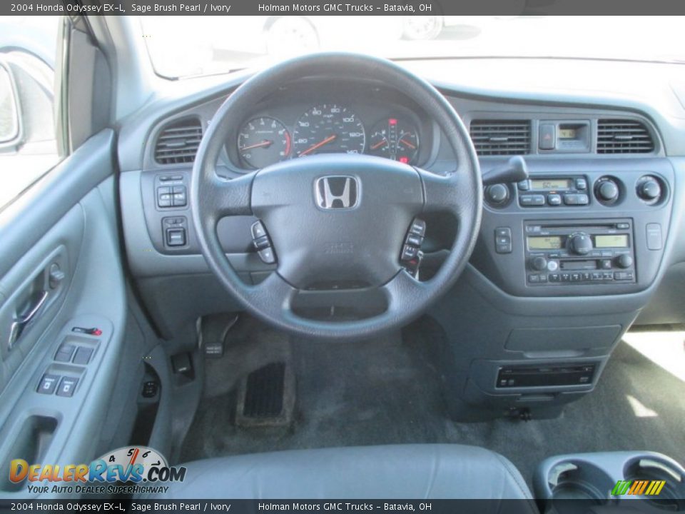 2004 Honda Odyssey EX-L Sage Brush Pearl / Ivory Photo #18