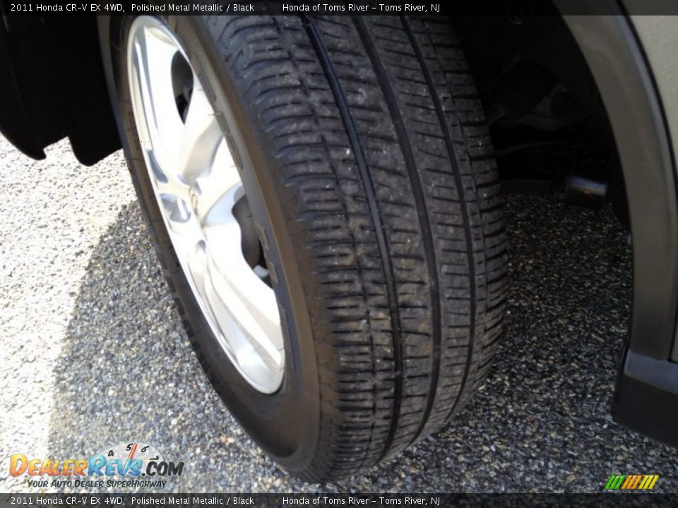 2011 Honda CR-V EX 4WD Polished Metal Metallic / Black Photo #3