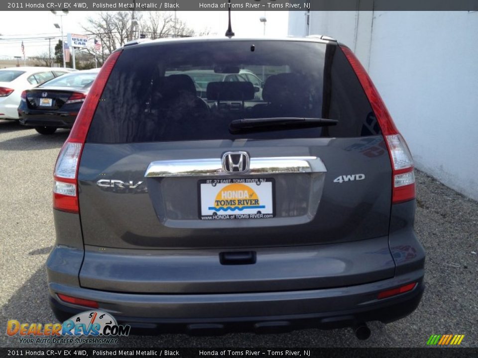 2011 Honda CR-V EX 4WD Polished Metal Metallic / Black Photo #9